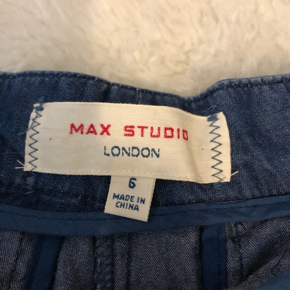 MAX STUDIO Odette “Denim” Shorts, NWT, size 6 - Picture 4 of 6
